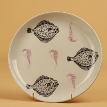 Arabia Ahti lautanen, 23 cm, suunnittelija Aune Siimes, 23 cm