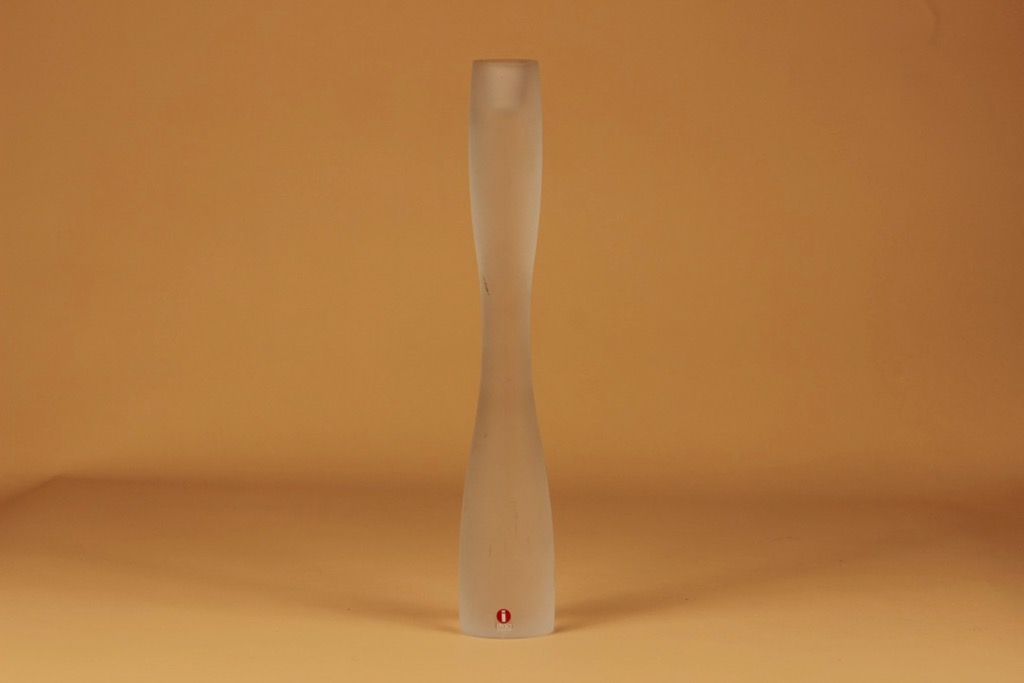 Iittala Marcel kynttilänjalka, signeerattu, suunnittelija Timo Sarpaneva, signeerattu, signeerattu
